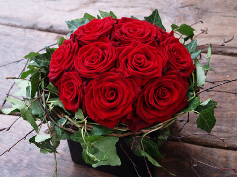 Valentine's Day Red Rose Dome - Large heads